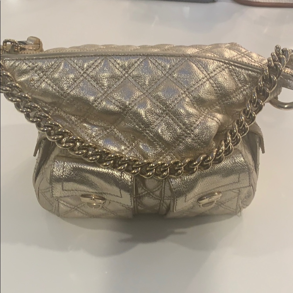 Marc Jacobs Gold Quilted Handbag